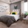 interior rendering of a bedroom with a bed and desk