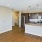 a kitchen with a wood floor
